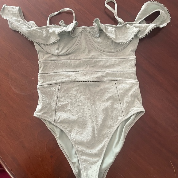 JONATHAN SIMKHAI Irving Eyelet One-piece Swimsuit - Picture 8 of 8